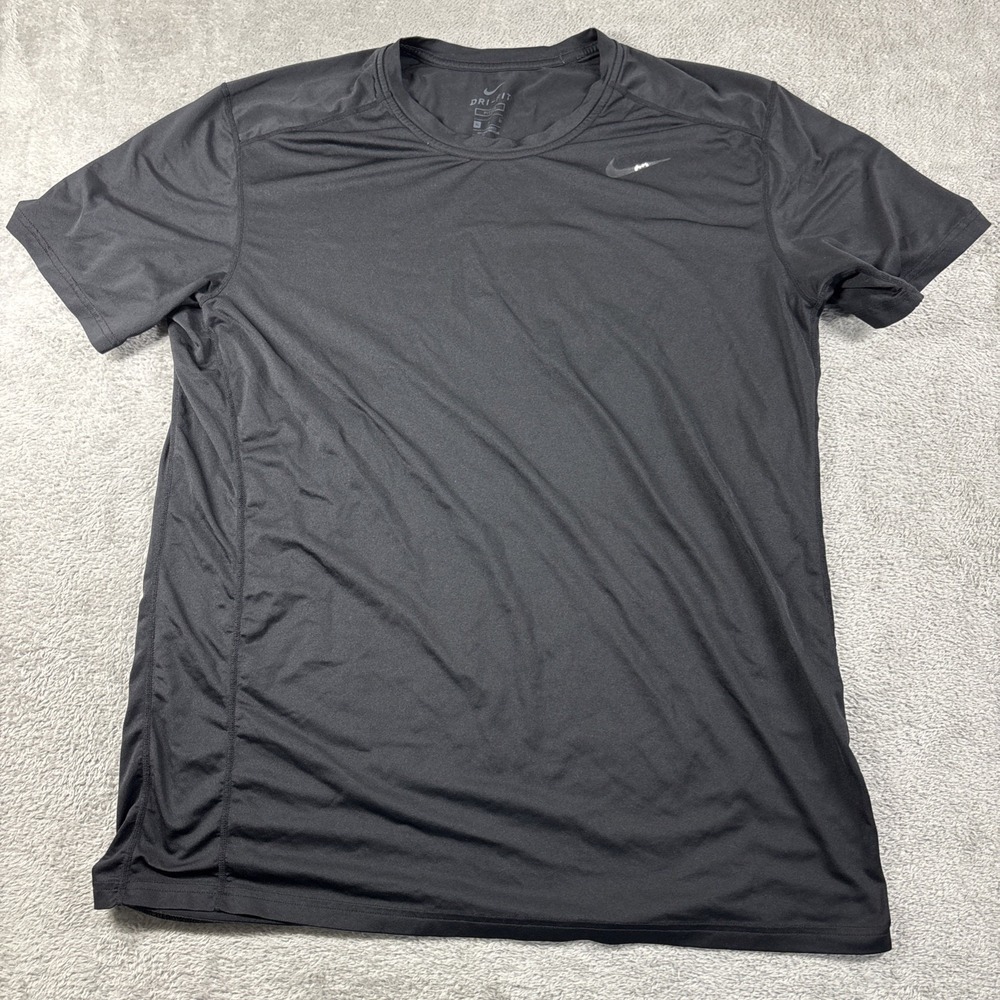 Nike Dri-FIT Moisture Wicking Men's Black XL Short Sleeve Crew Neck T-Shirt